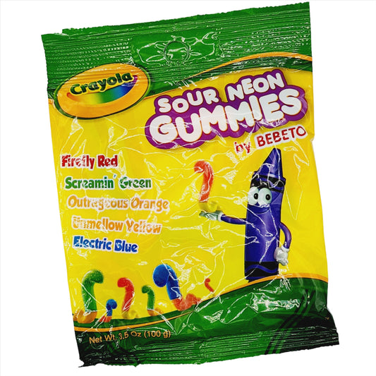 Crayola Gummies - Sour Neon Gummy Squiggles