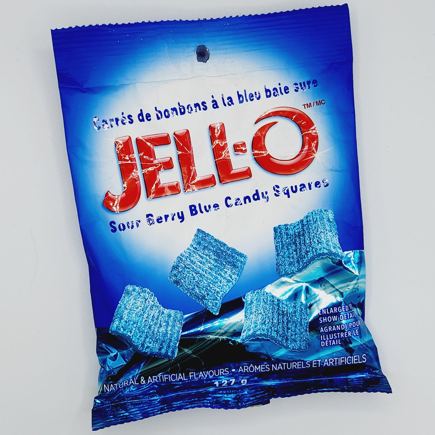 JELL-O Sour Berry Blue Candy Squares