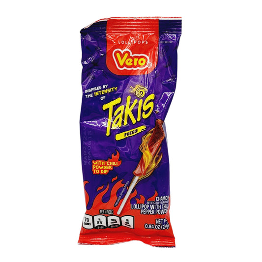 Vero Takis Chamoy & Chili Pepper Lollipop