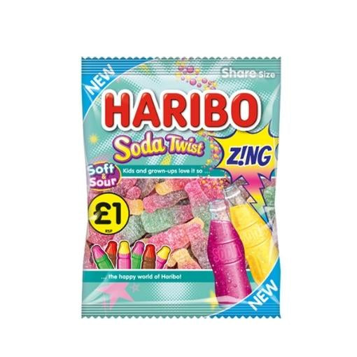 UK Haribo Soda Twist Zing