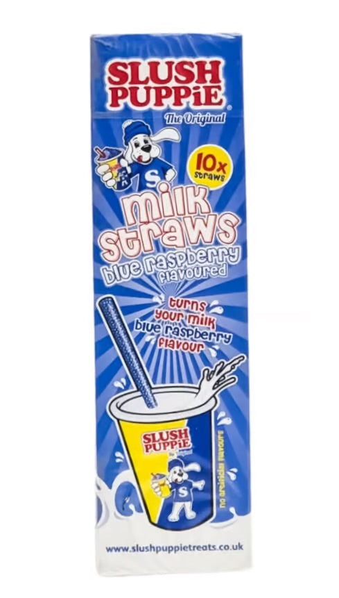 Slush Puppie Milk Straws (Blue Raspberry)