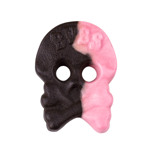 BUBS Raspberry Liquorice Foam Skulls