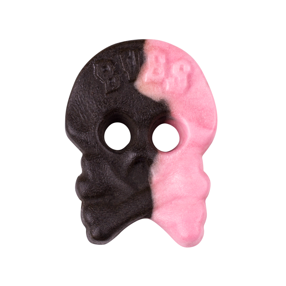 BUBS Raspberry Liquorice Foam Skulls