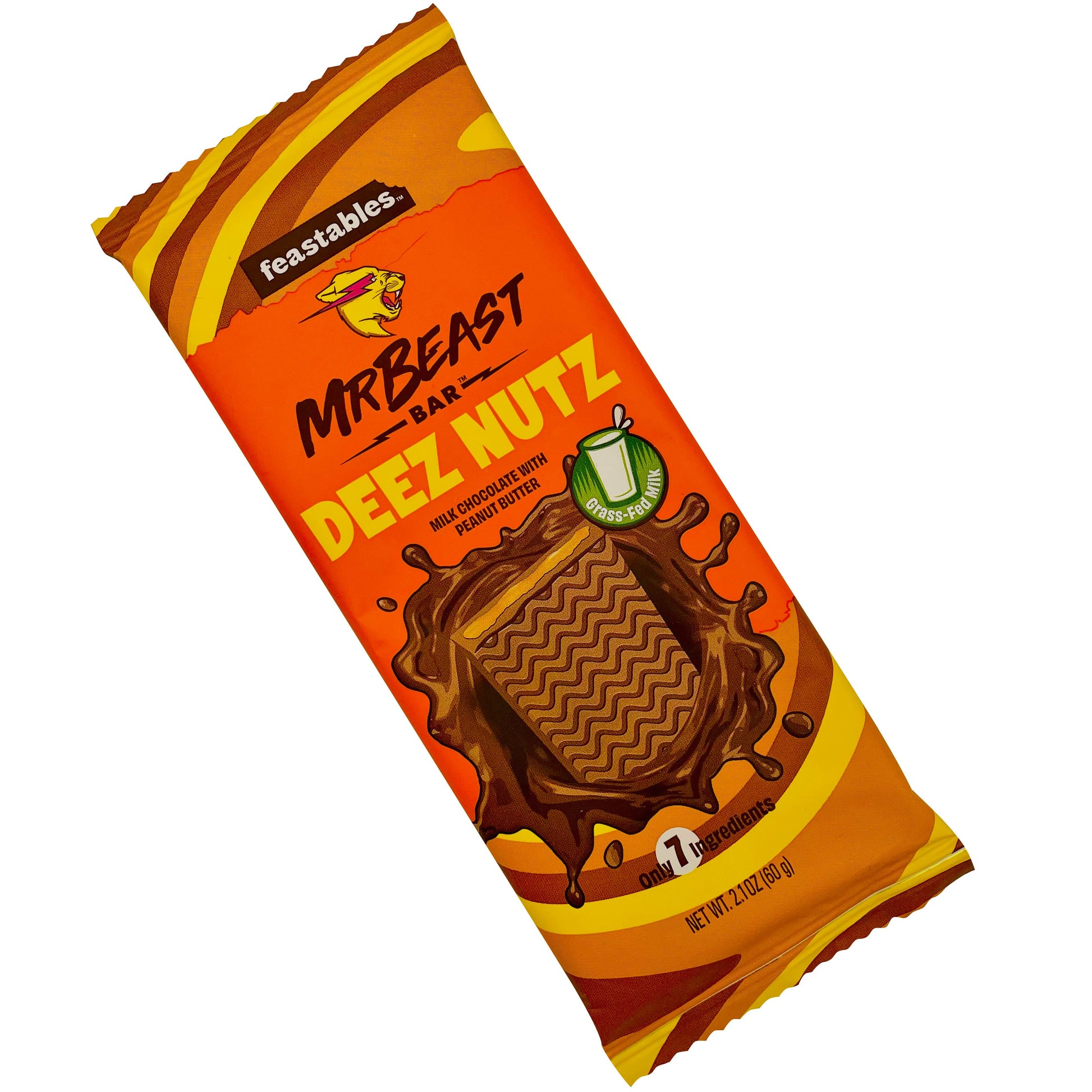  Feastables Beast Chocolate Bars – NEW Deez Nuts Peanut