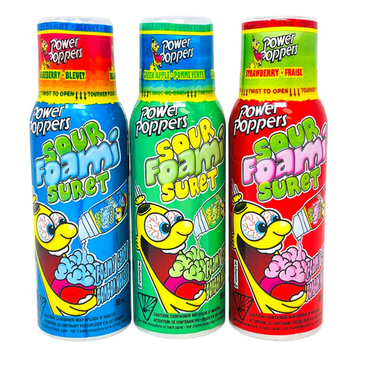 PowerPoppers Sour Foamy Candy