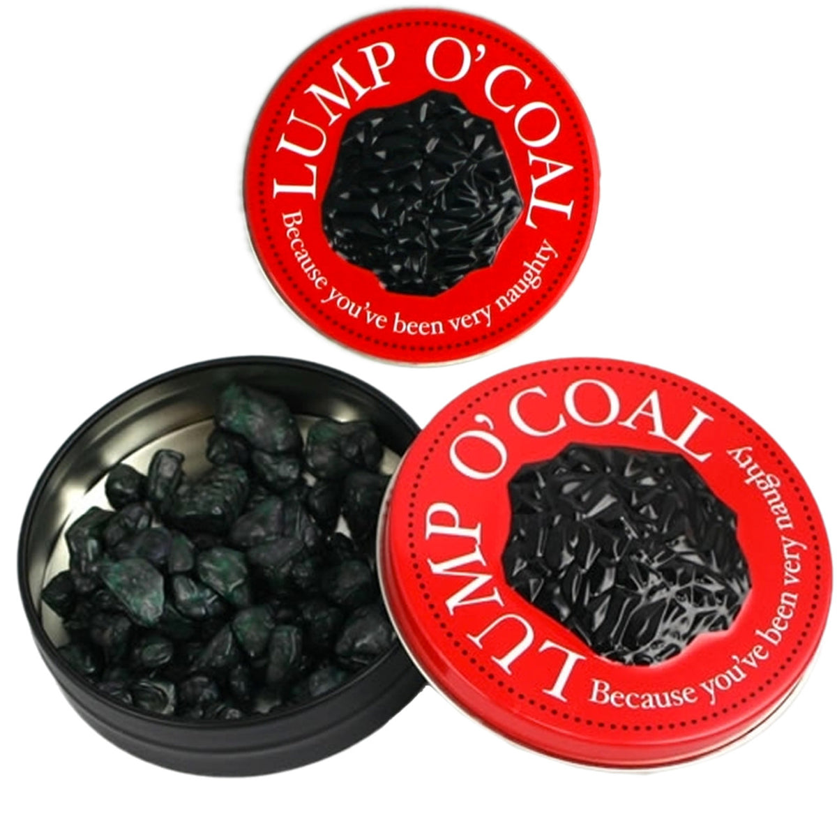 Lump O' Coal Gum Candy Tins