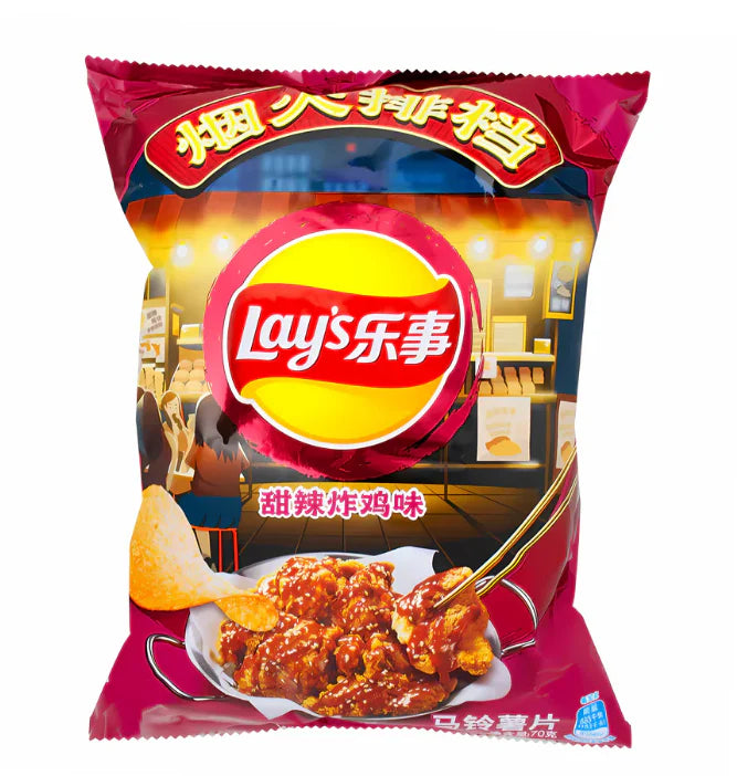 Lay's Sweet & Spicy Fried Chicken Potato Chips