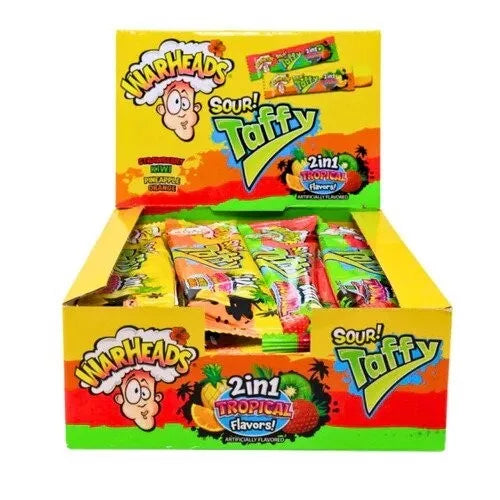 Warheads 2n1 Tropical Taffy Bar